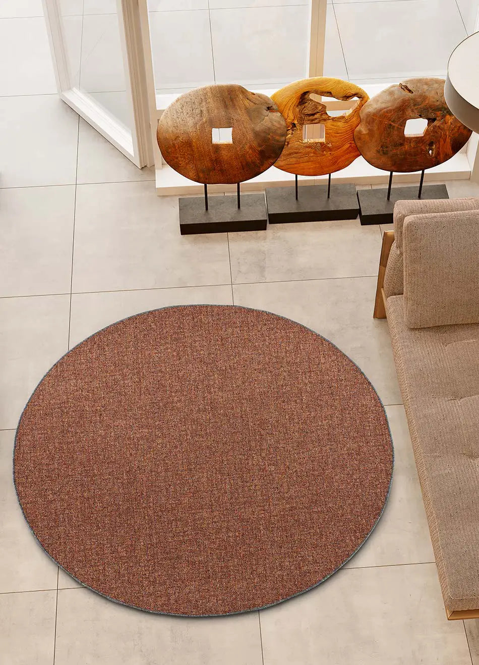 Alfombra salón a medida Durban Liso Caldera Atticgo