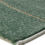 Alfombra abstracta esquina verde y beige Edesa 12900 Atticgo