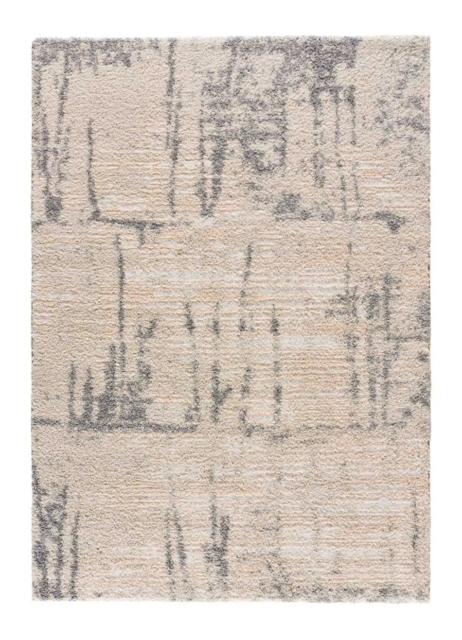 Atticgo Alfombra étnica con relieve Enya 8730 Plata