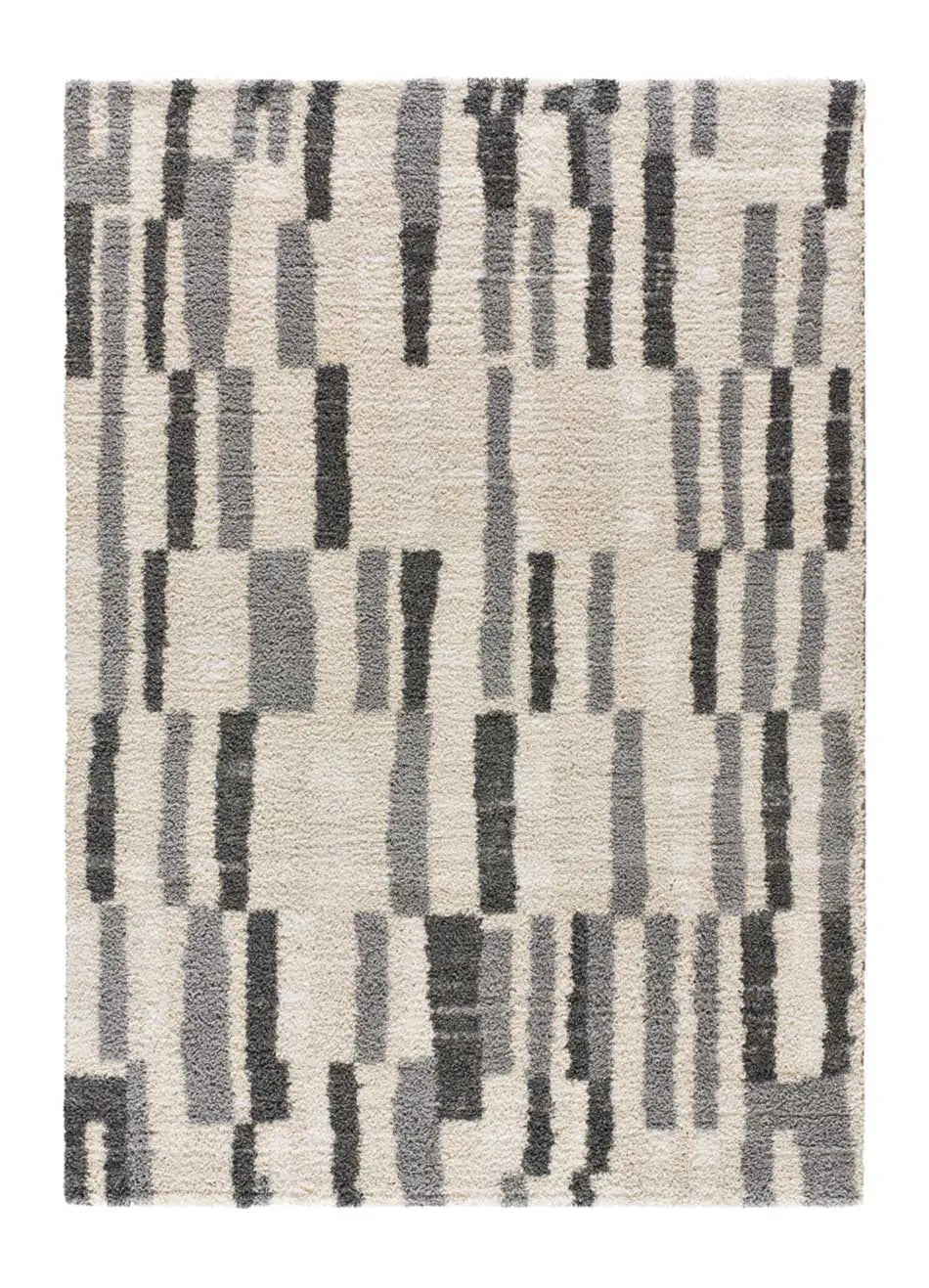 Atticgo Alfombra étnica con relieve Enya 8733 Plata