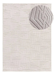Atticgo | Alfombra Texturas Neutras ESTILO 11070 Crema con zoom