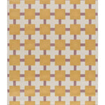 Alfombra geométrica colores empolvados Flashy 25403 Mostaza Atticgo