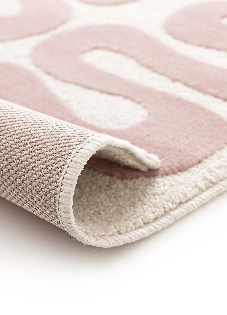 Backing Alfombra abstracta con diseño retro Flashy 25409 Rosa Atticgo