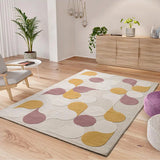 Alfombra geométrica colores empolvados Flashy 25411 Multicolor Atticgo Para salón