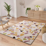 Alfombra geométrica colores empolvados Flashy 25418 Multicolor Atticgo para salón