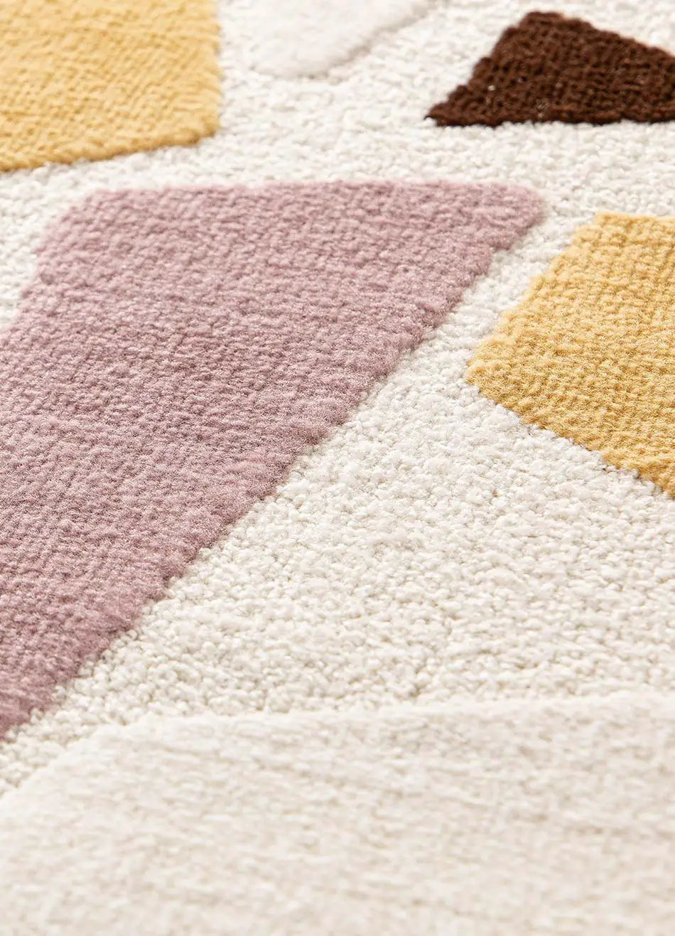 Textura Alfombra geométrica colores empolvados Flashy 25418 Multicolor Atticgo