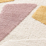 Textura Alfombra geométrica colores empolvados Flashy 25418 Multicolor Atticgo