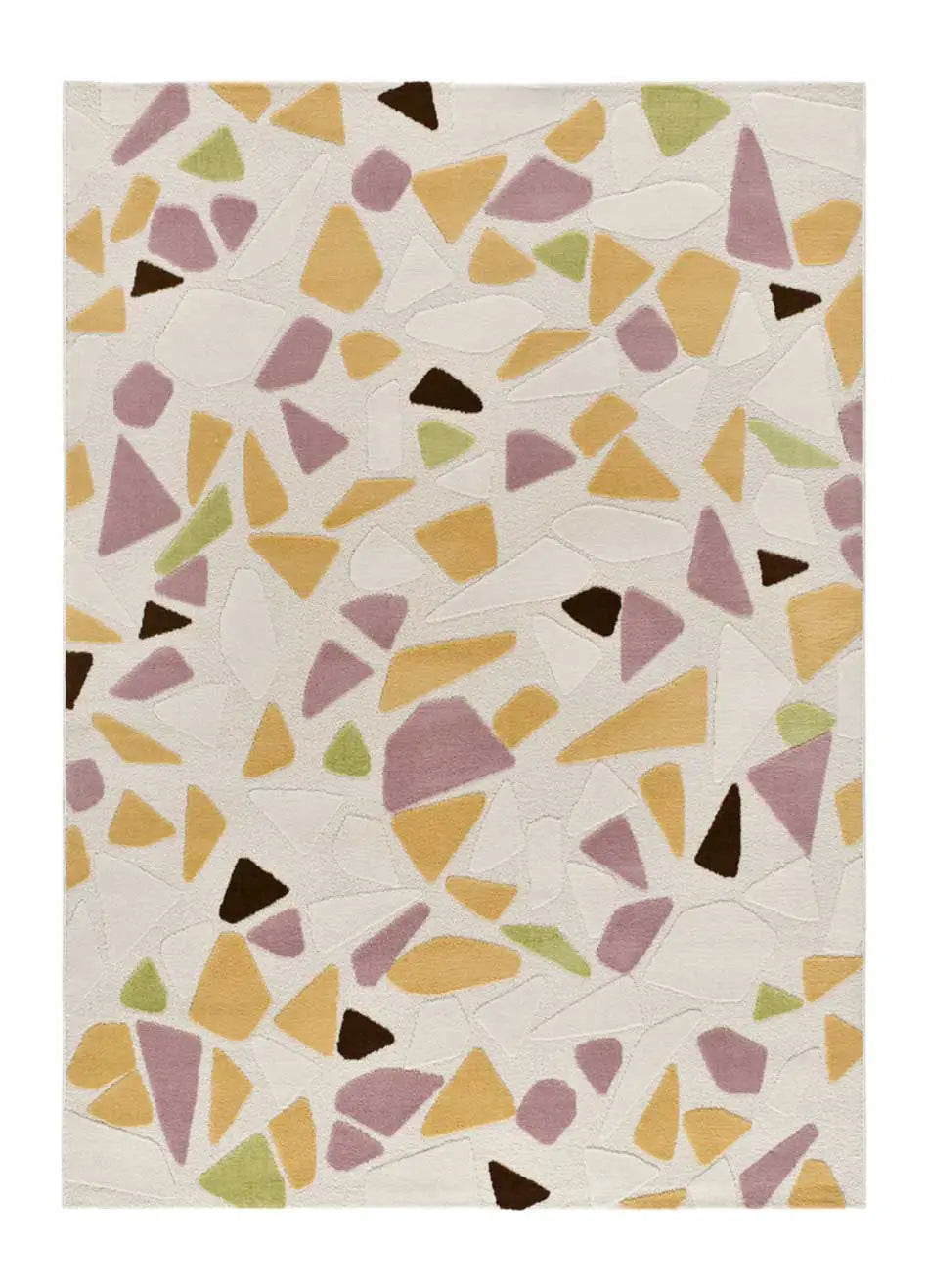 Alfombra geométrica colores empolvados Flashy 25418 Multicolor Atticgo