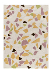 Alfombra geométrica colores empolvados Flashy 25418 Multicolor Atticgo