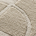 Atticgo Alfombra geométrica con relieve Flora 12844 Blanco detalle
