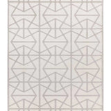 Atticgo Alfombra geométrica con relieve Flora 12937 Plata