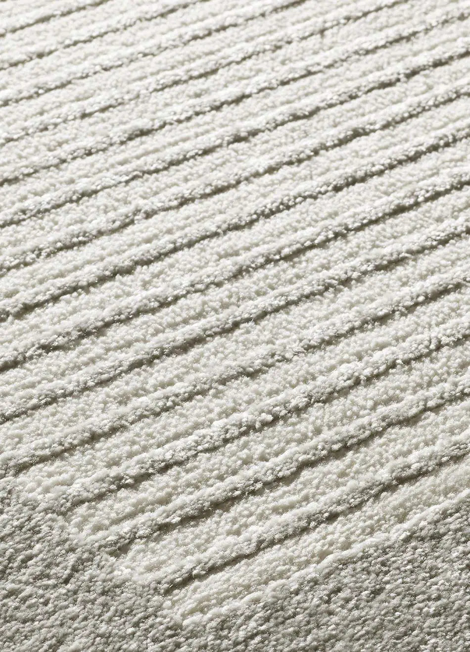 Atticgo Alfombra geométrica con relieve Flora 12960 Plata detalle