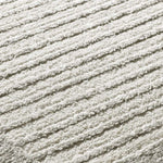 Atticgo Alfombra geométrica con relieve Flora 12960 Plata detalle