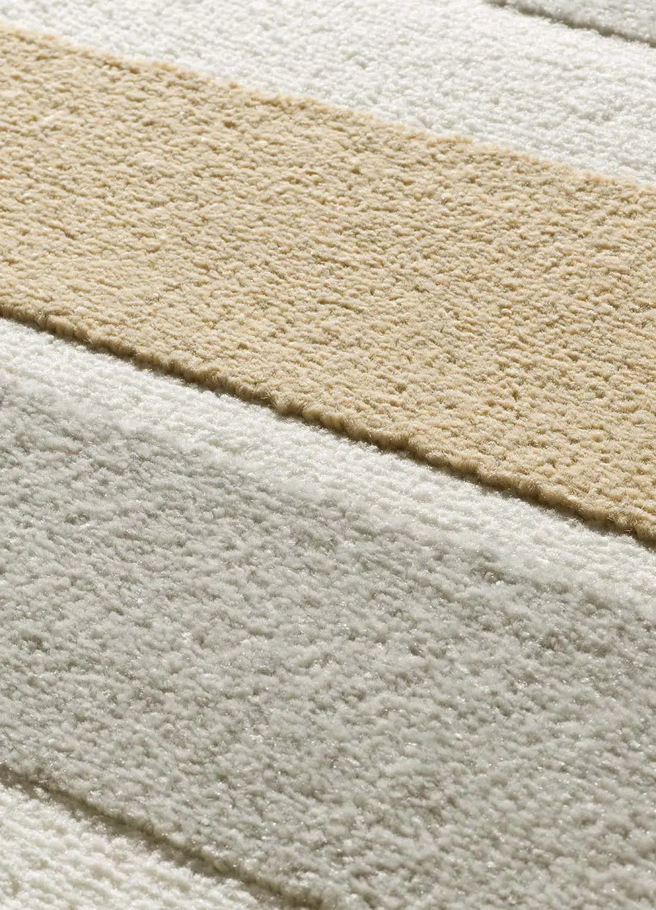 Atticgo Alfombra geométrica con relieve Flora 12967 Plata detalle