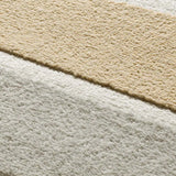 Atticgo Alfombra geométrica con relieve Flora 12967 Plata detalle