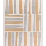 Atticgo Alfombra geométrica con relieve Flora 12967 Plata