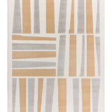 Atticgo Alfombra geométrica con relieve Flora 12967 Plata