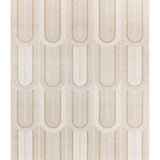 Atticgo Alfombra geométrica con texturas Flora 12968 Blanco