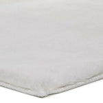 Atticgo Alfombra lavable Fox Liso Blanco forma macro