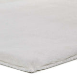 Atticgo Alfombra lavable Fox Liso Blanco forma macro