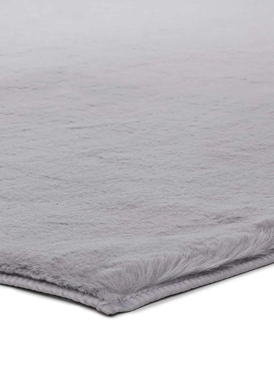 Atticgo Alfombra lavable Fox Liso Plata forma macro