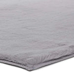 Atticgo Alfombra lavable Fox Liso Plata forma macro