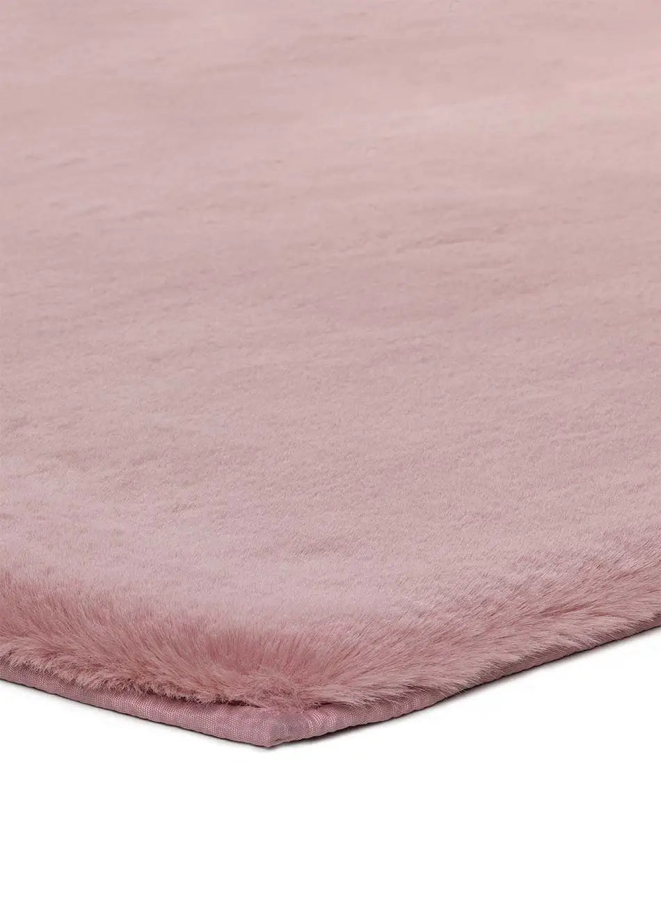 Atticgo Alfombra lavable Fox Liso Rosa forma macro