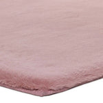 Atticgo Alfombra lavable Fox Liso Rosa forma macro