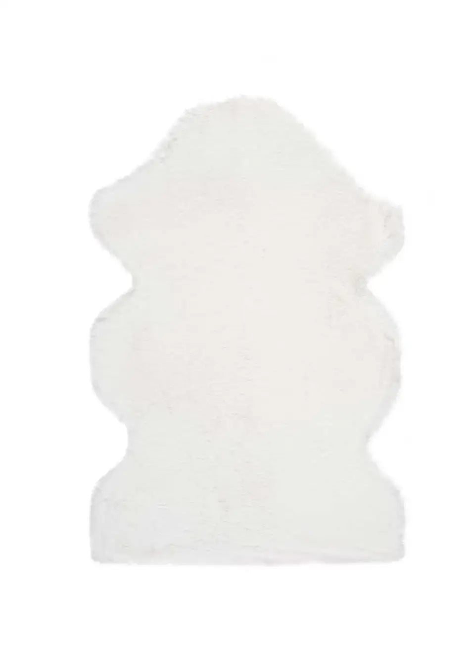 Atticgo Alfombra lavable Fox Liso Blanco forma