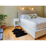 Atticgo Alfombra lavable Fox Liso Negro forma ambiente habitación