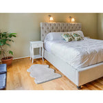 Atticgo Alfombra lavable Fox Liso Plata forma ambiente habitación