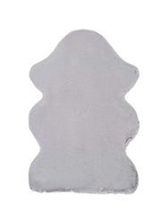 Atticgo Alfombra lavable Fox Liso Plata forma
