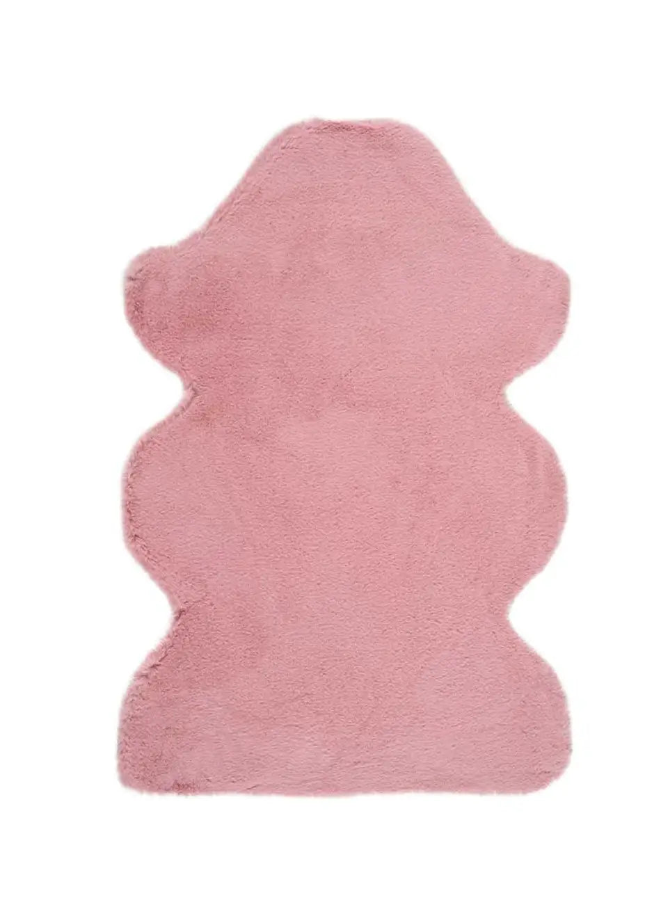 Atticgo Alfombra lavable Fox Liso Rosa forma