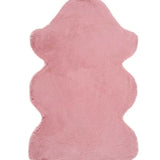 Atticgo Alfombra lavable Fox Liso Rosa forma