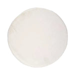 Atticgo Alfombra lavable Fox Liso Blanco redonda 