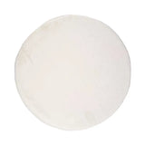 Atticgo Alfombra lavable Fox Liso Blanco redonda 