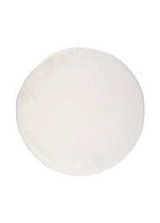 Atticgo Alfombra lavable Fox Liso Blanco redonda 