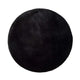Atticgo Alfombra lavable Fox Liso Negro redonda 