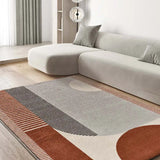 Alfombra geométrica salón caldera y beige Gaia 12899 Atticgo