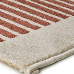 Alfombra geométrica esquina caldera y beige Gaia 12899 Atticgo