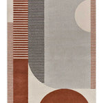 Alfombra geométrica caldera y beige Gaia 12899 Atticgo