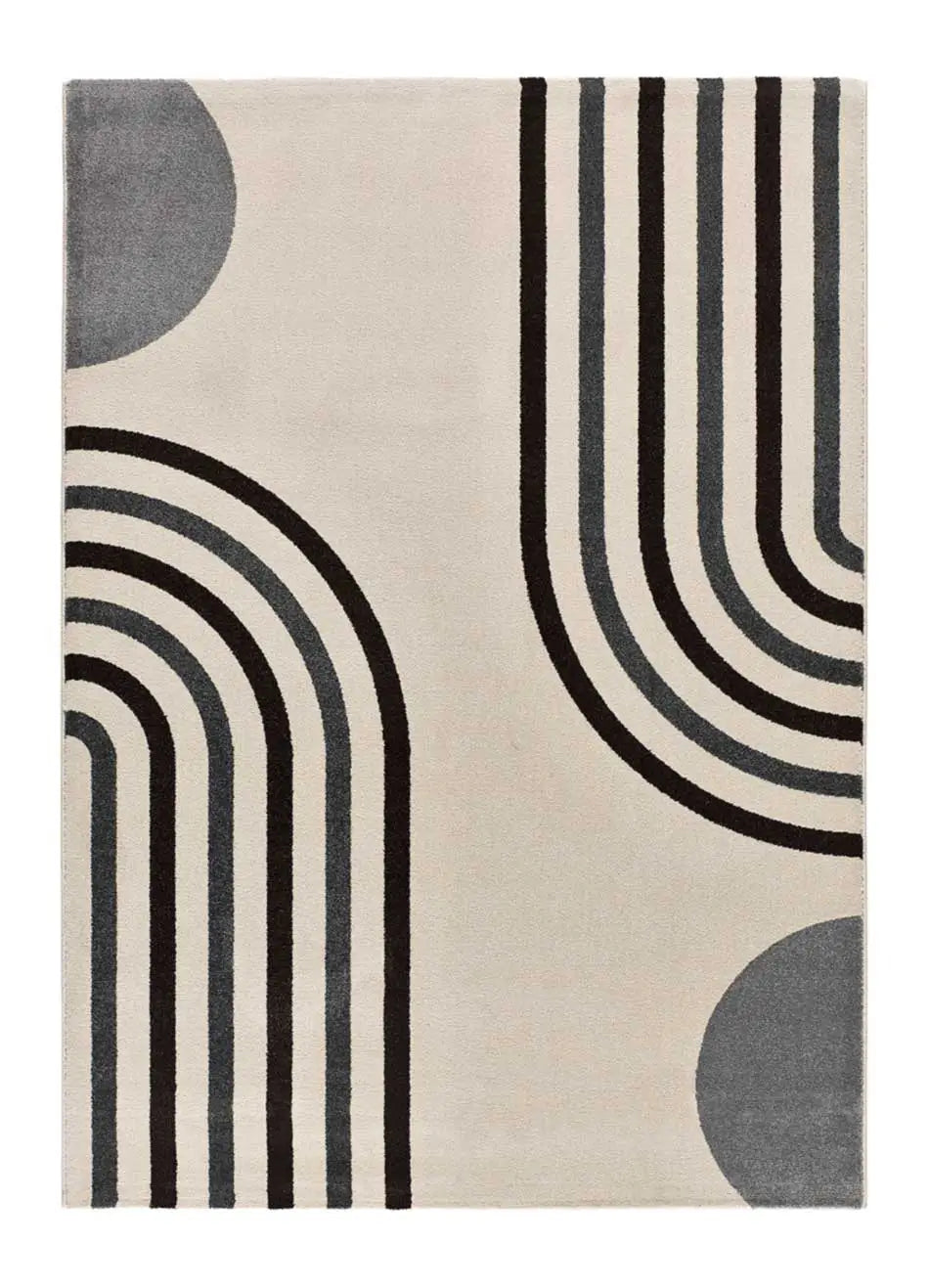 Atticgo Alfombra geométrica con arcos Garden 12805 Blanco