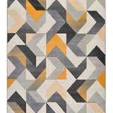 Atticgo Alfombra geométrica Gladys 12241 Gris