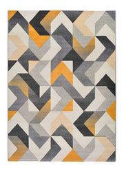 Atticgo Alfombra geométrica Gladys 12241 Gris