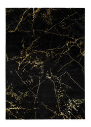 Atticgo Alfombra abstracta Gold 23438 negro