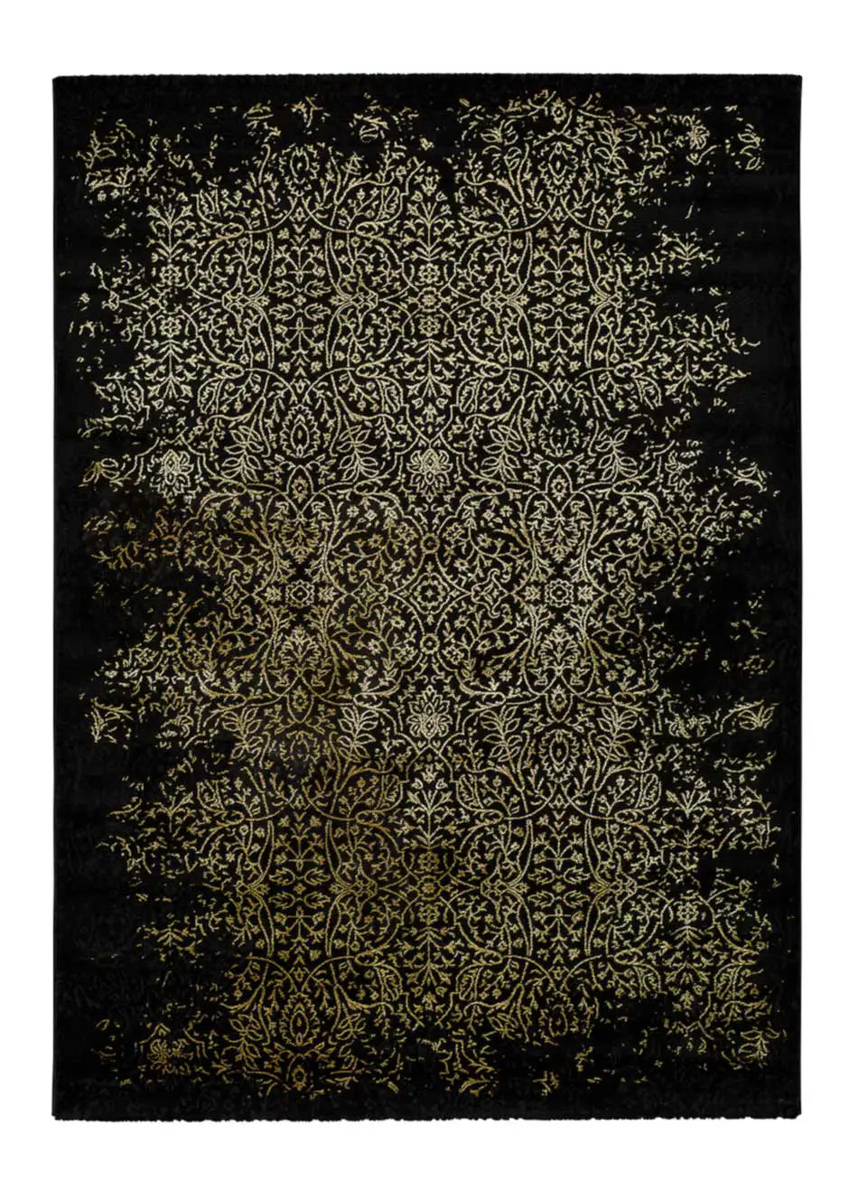 Atticgo Alfombra vintage Gold 23448 negro