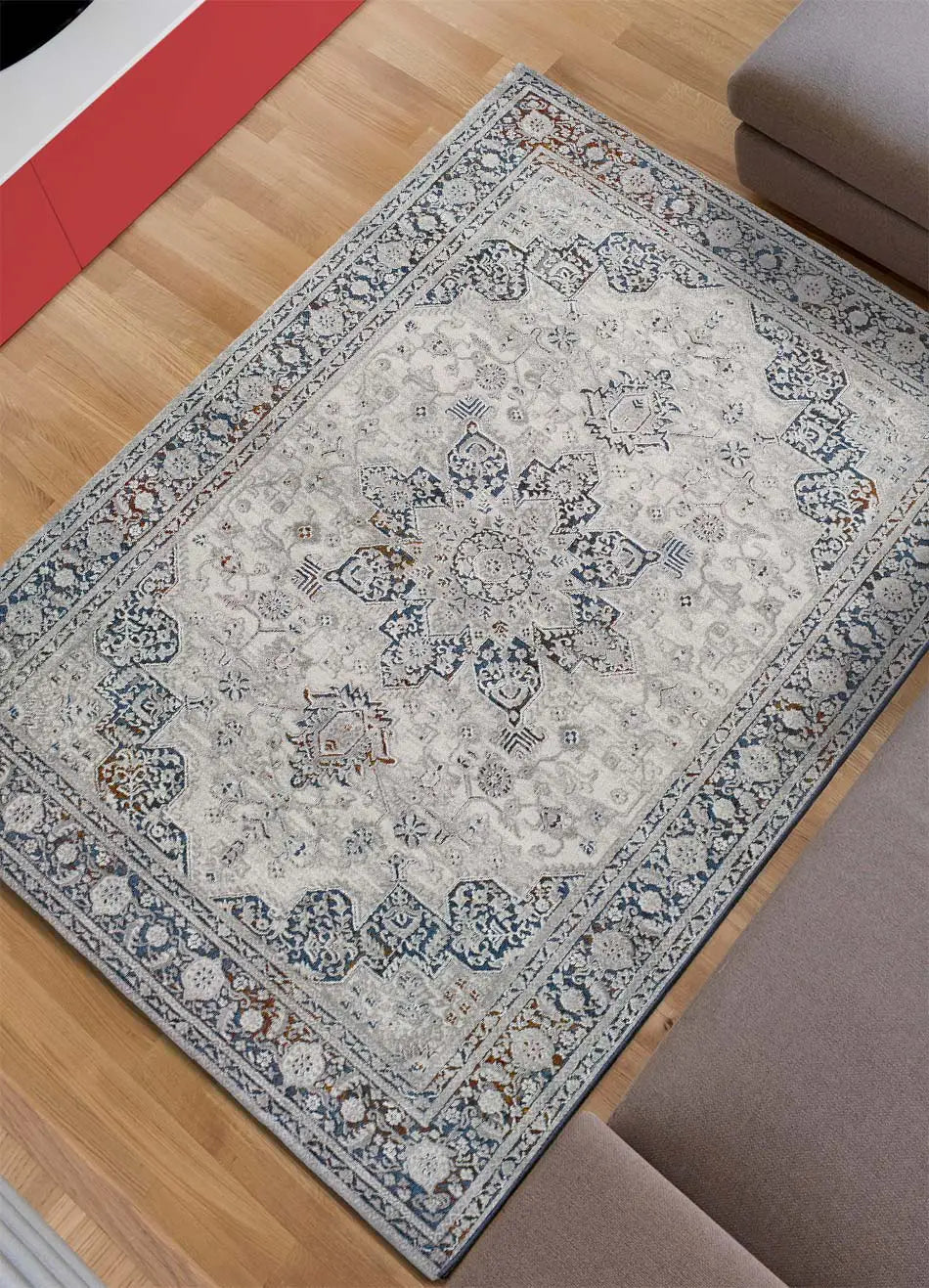 Atticgo Alfombra vintage Graceful 23651 plata ambiente