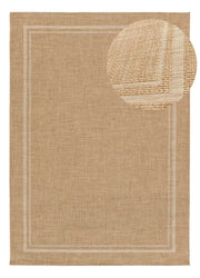 Atticgo Alfombra de exterior-interior efecto yute Guinea 28805 Beige verano