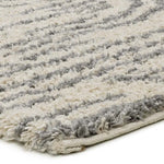 Atticgo Alfombra shaggy Helia 8807 Plata macro