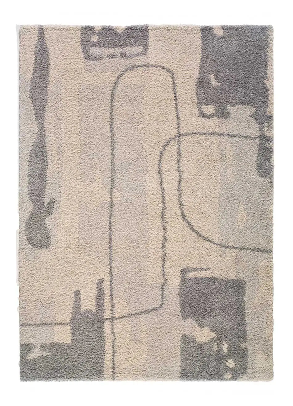 Atticgo Alfombra Shaggy Helia 8812 Plata   